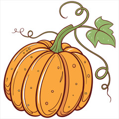 orange pumpkins  cute watercolor illustration - ideal for autumn greeting cards, feminine seasonal decor, or cozy fall-themed designs. Watercolor Halloween Collection Pumpkins. orange pumpkins vector 