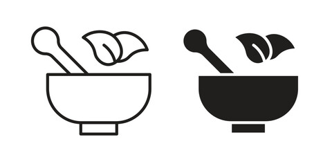 Herbal medicine icon sign symbol and flat style for app, web and digital design.