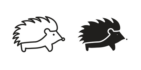 Hedgehog icon sign symbol and flat style for app, web and digital design.
