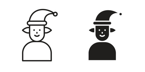 Elf icon sign symbol and flat style for app, web and digital design.