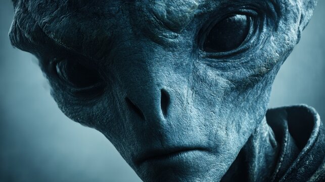 Aliens engage in quiet contemplation on a distant planet, showcasing an intricate blend of curiosity and intelligence