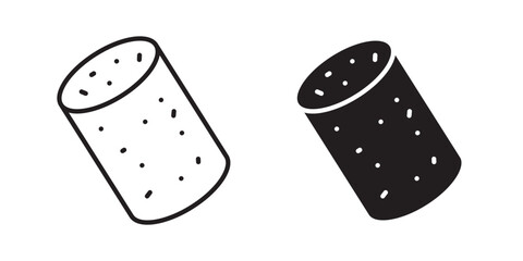 Cork wine icon sign symbol and flat style for app, web and digital design.