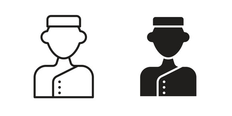 Concierge icon sign symbol and flat style for app, web and digital design.