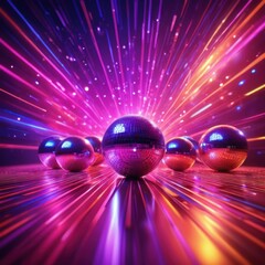 Colorful light burst with glowing stars and rays effect