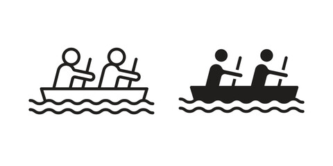 Boat race icon sign symbol and flat style for app, web and digital design.