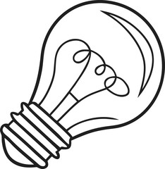 light bulb vector icon