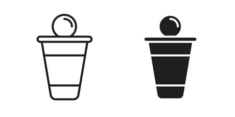 Beer pong icon sign symbol and flat style for app, web and digital design.