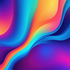 Abstract colorful wave design with vibrant gradient background