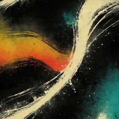 Abstract cosmic space nebula with stars and galaxies