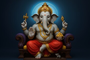 Ganesh chaturthi poster design.