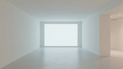 Minimalist Room with Bright Window