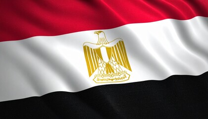 waving flag of egypt