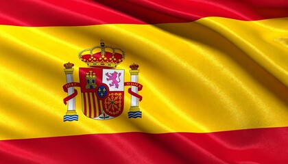 flag of spain waving