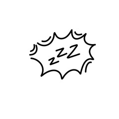 Zzz sleeping doodle 