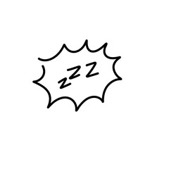 Zzz sleeping doodle 
