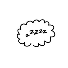 Zzz sleeping doodle 