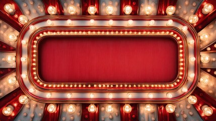 Obraz premium Vintage retro sign red background