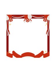 indonesia flag frame, red and white flag border, indonesian frame, merah putih frame