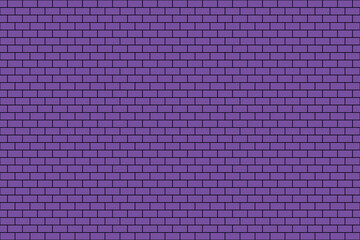 Brick wall. Brick background. Blue Violet color and brown texture.  Pattern of building with stone and concrete.