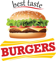 fast food hamburger
