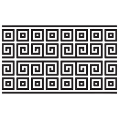 Geometric black and white seamless pattern