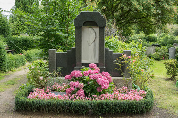 Friedhof, Grabstein, Statue