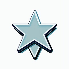 A shiny 3D silver star design for Christmas and holiday celebrations