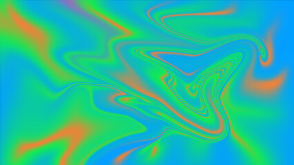 Blue and Green Swirling Abstract Liquid Gradient Background