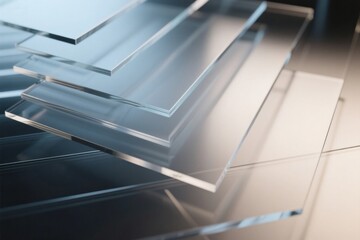 Obraz premium Gradient Multilayer Glass Background #1