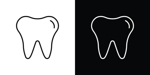 Tooth icon symbol, logo illustration. Vector graphics