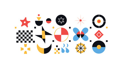 Brutalities shapes geometric design 