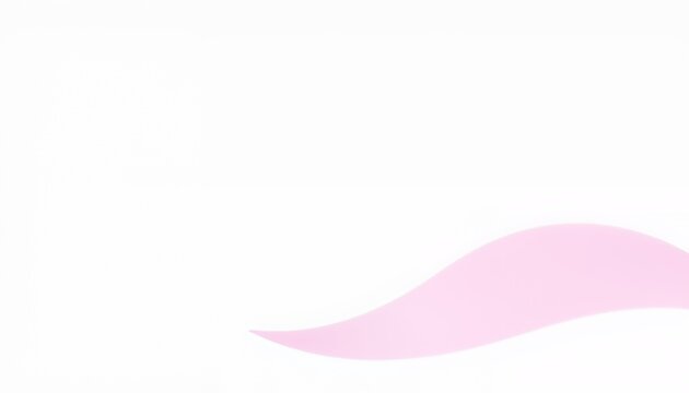 Abstract flowing pink wave on a clean white background - Powered by Adobe