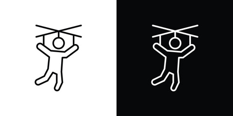 Puppet icon symbol, logo illustration. Vector graphics