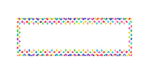 Landscape vibrant dots frame 