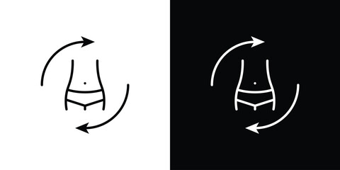 Metabolism icon symbol, logo illustration. Vector graphics