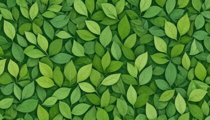 Green Leaf Pattern Background