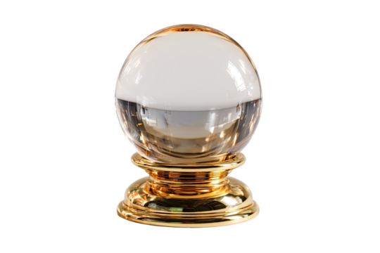 Gold-toned, decorative sphere