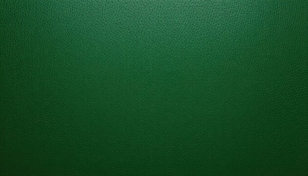 Deep Emerald Green Faux Leather Texture with Simulated Fine Grain and Subtle Surface Variations Creating an Organic Look