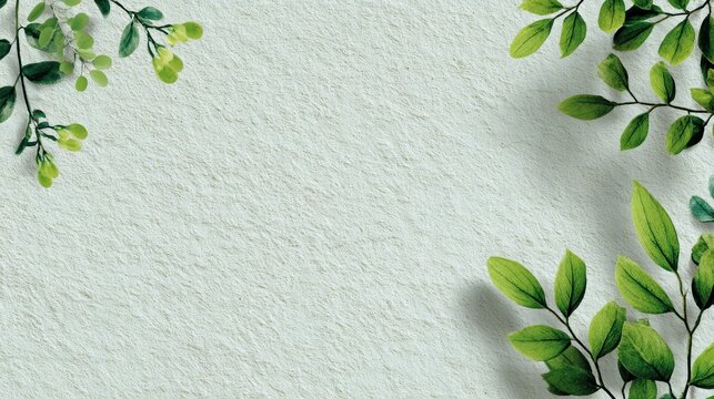 Green foliage decorative background