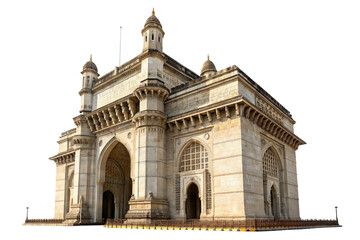 Gateway of india monument isolated on transparent background