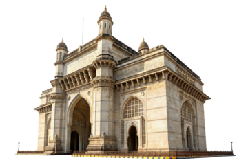 Gateway of india monument isolated on transparent background
