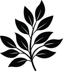 Leaf Branch Silhouette Icon