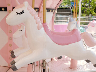 carousel horses in the park