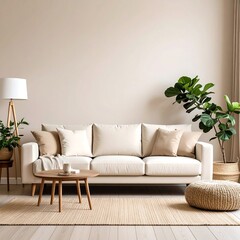 Modern beige living room (4)