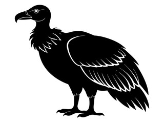 Obraz premium vulture black silhouette vector,vulture icon 