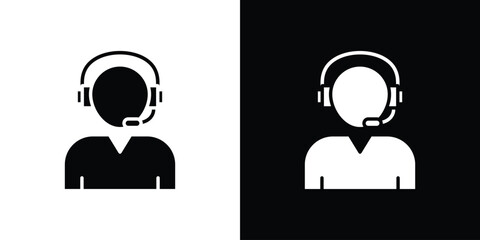 Callcenter icon - Vector. Flat design style eps 10