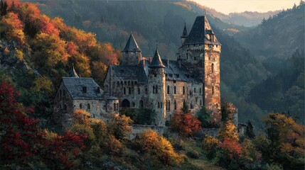 Naklejka premium Majestic castle