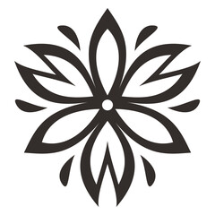 Flower Icon black_4