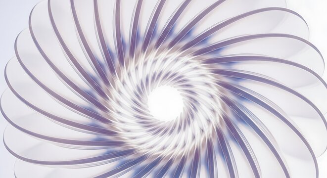 Abstract blue and purple spiral pattern isolated on white background
