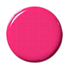 Obraz premium A vibrant, glossy, pink circle
